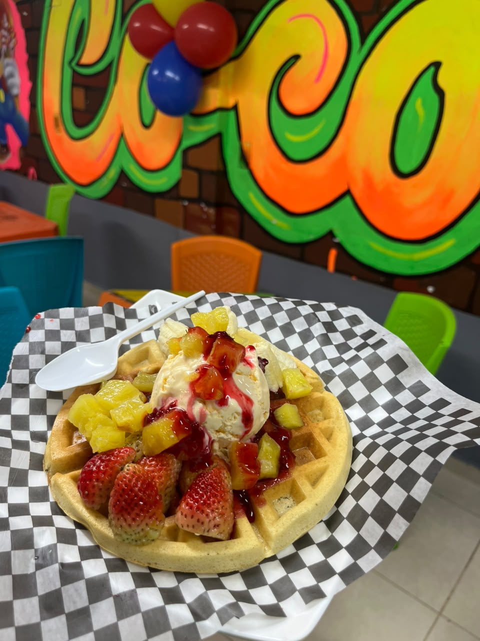 Waffle tropical